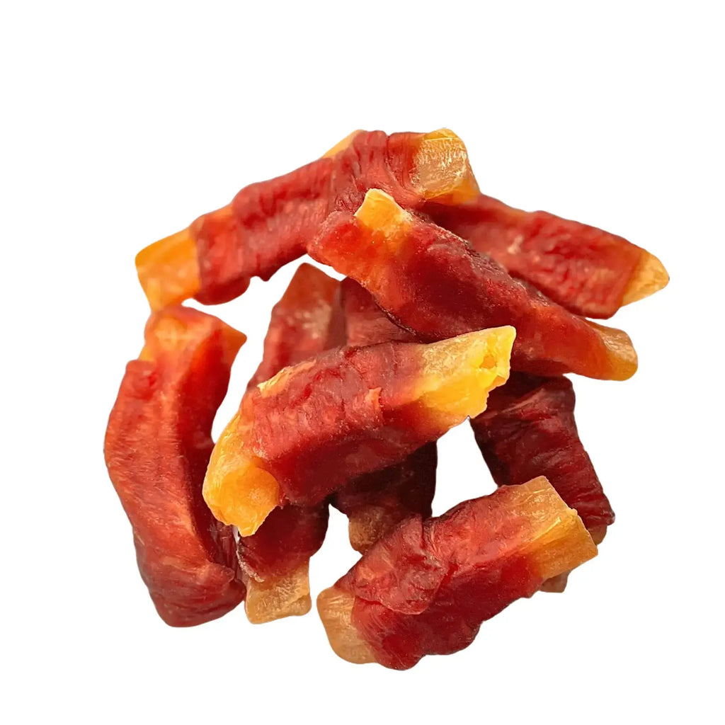 Hubert Gourmet Sweet Potato Wraps Dog Treats All-Natural Puppy Snacks - Chicken & Duck Flavor Dog Chips
