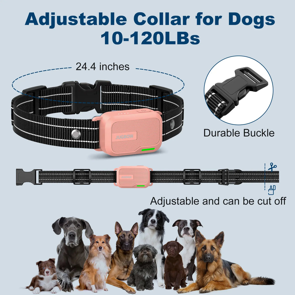 Jugbow Dog Training Collar - 4500FT Dog Shock Collar with Remote, 4 Training Modes, Security Lock, IPX8 Waterproof, Rechargeable E-Collar for All Breeds DT61