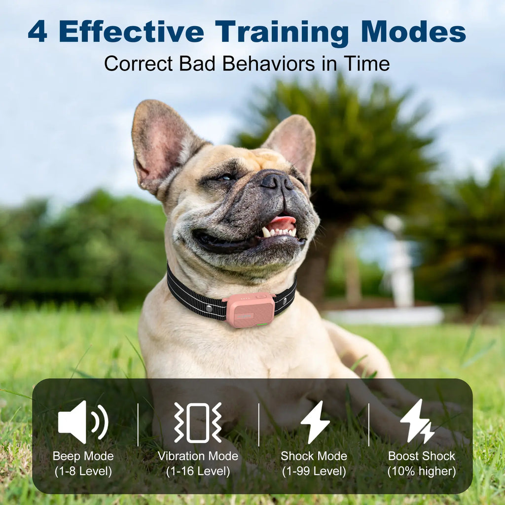 Jugbow Dog Training Collar - 4500FT Dog Shock Collar with Remote, 4 Training Modes, Security Lock, IPX8 Waterproof, Rechargeable E-Collar for All Breeds DT61