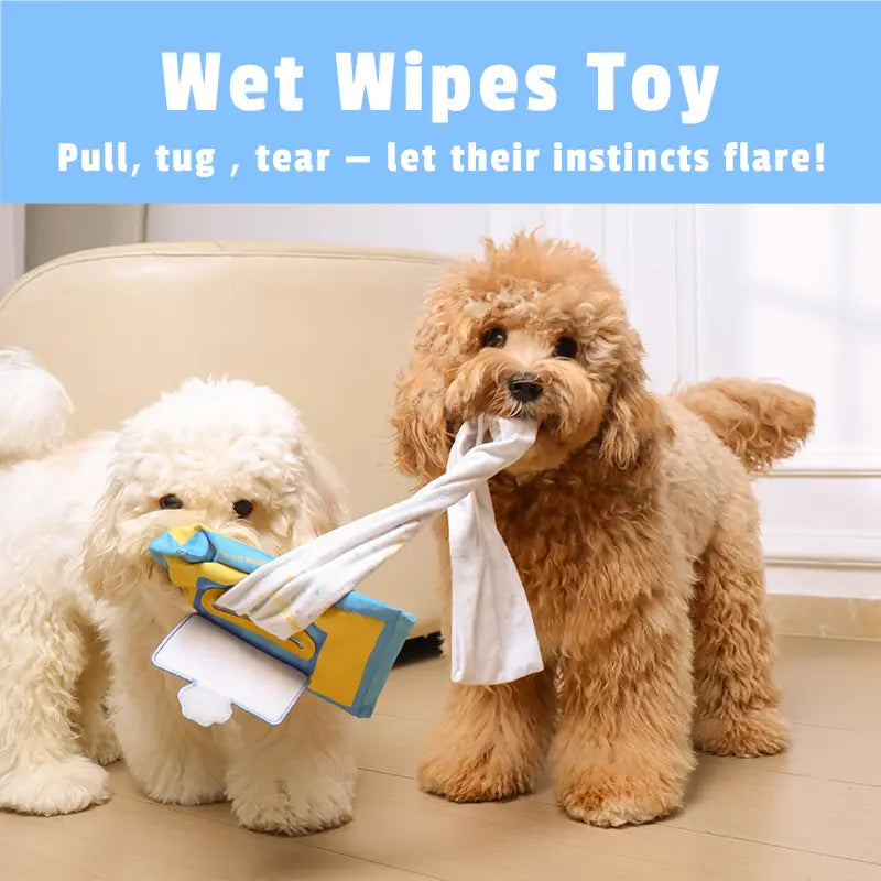 Snuffle Dog Toy Durable No-Stuffing Wet-Wipe Style Treat Pockets Double Squeakers Extra-Long Tug Design Interactive Puzzle for All Dog Sizes Dog Toys Squeaky Noise Dog Accessories Dog Products Omega Bite Dog Targetpet Corrector