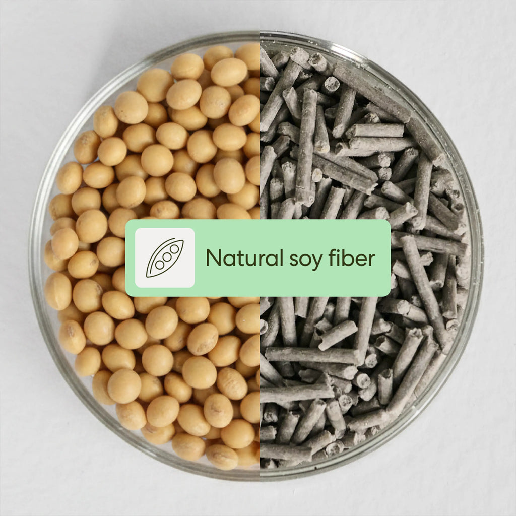 Really Great Cat Litter - Low-Tracking Tofu Cat Litter, Flushable, Clumping, Dust Free, Natural Eco Friendly Pellets, Odor Control