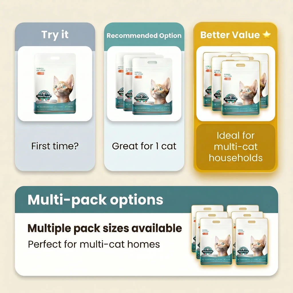 4Pack, Tapioca Cat Litter, Cat Lietter,Kitty Litter,Smart Litter Boxes Cat Litter.