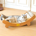 Extra Large Sisal Cat Scratching Bed, Nartural Sisal Wear-Resisitant Cat Scratcher, Cat Paw Pad for Large Cats, Cat Scratching Board Protects Cat from Scratching, Wooden Cat Home Furniture