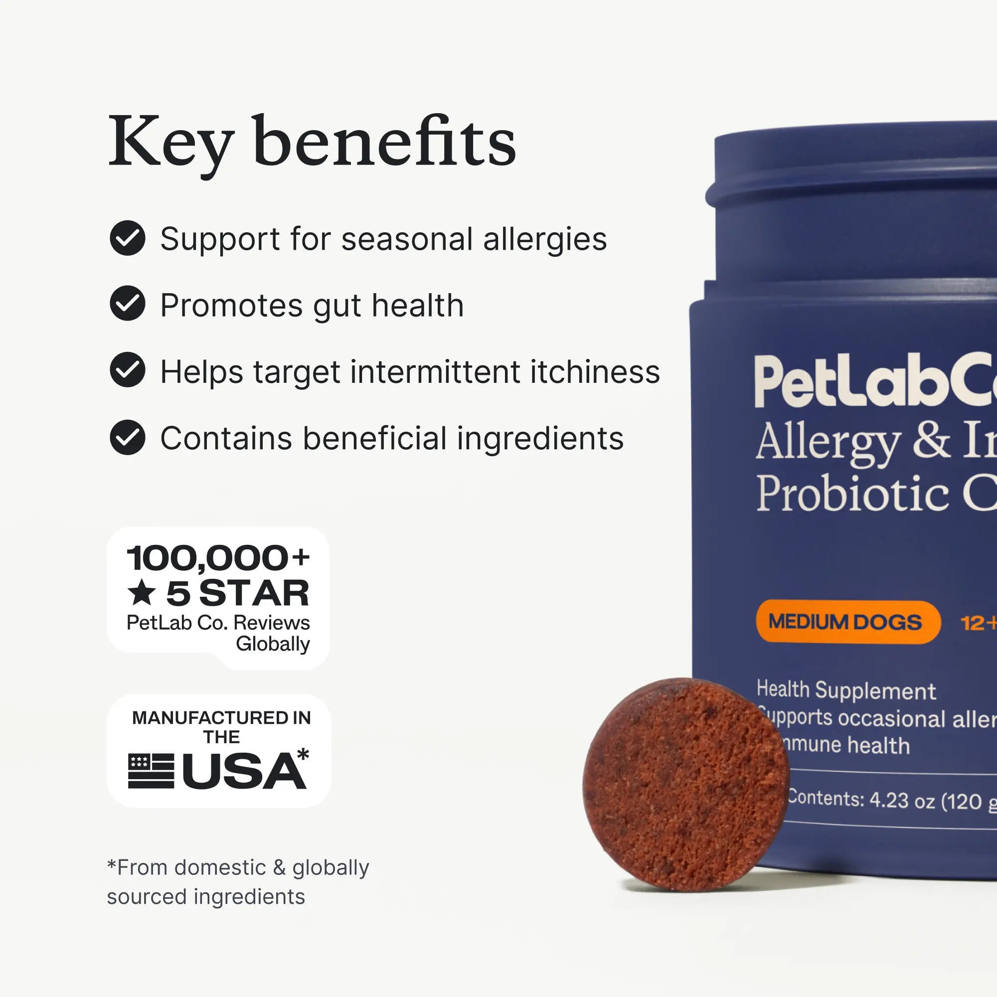 Allergy & Immune Chews - Dog Probiotics for Seasonal Allergies - Petlab Co.