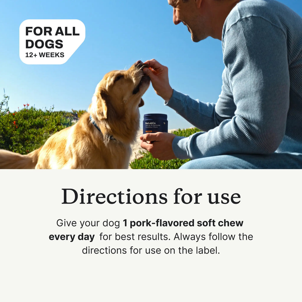 Allergy & Immune Chews - Dog Probiotics for Seasonal Allergies - Petlab Co.