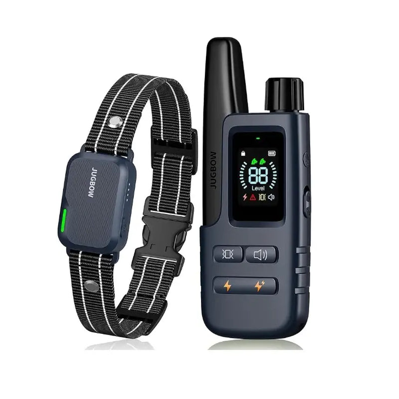 Jugbow Dog Training Collar - 4500FT Dog Shock Collar with Remote, 4 Training Modes, Security Lock, IPX8 Waterproof, Rechargeable E-Collar for All Breeds DT61