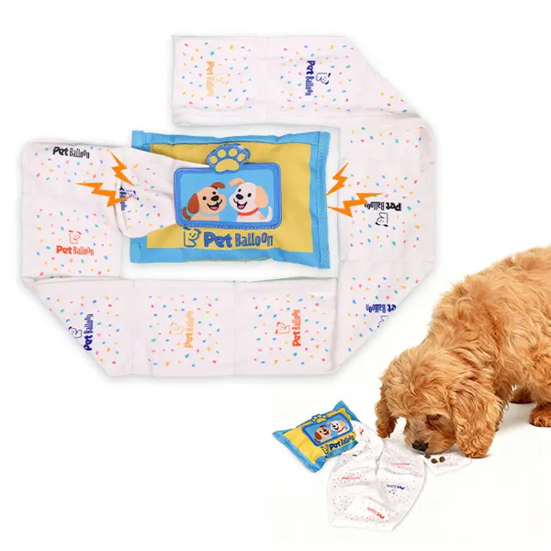 Snuffle Dog Toy Durable No-Stuffing Wet-Wipe Style Treat Pockets Double Squeakers Extra-Long Tug Design Interactive Puzzle for All Dog Sizes Dog Toys Squeaky Noise Dog Accessories Dog Products Omega Bite Dog Targetpet Corrector