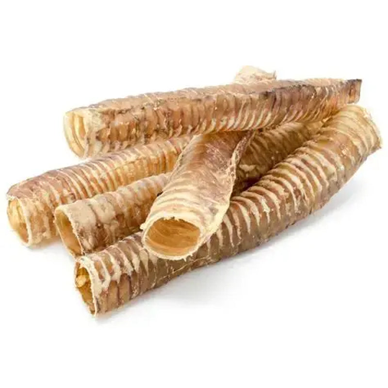 10-12” Beef Trachea (1 Pound) 100% Natural Dog Chew Treats - Single-Ingredient